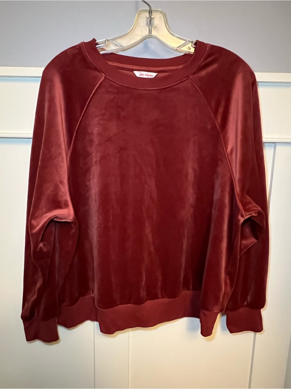 Vintage Joe Fresh cotton velvet crewneck sweatshirt